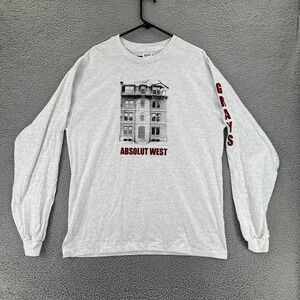 VTG Y2K Harvard University Absolut West Sketch Art T Shirt Adult‎ XL College USA